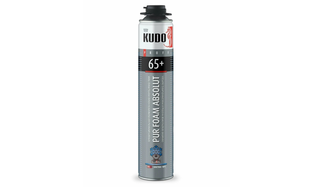 Пена полиуритановая монтажная KUDO PROFF 65+, зимняя