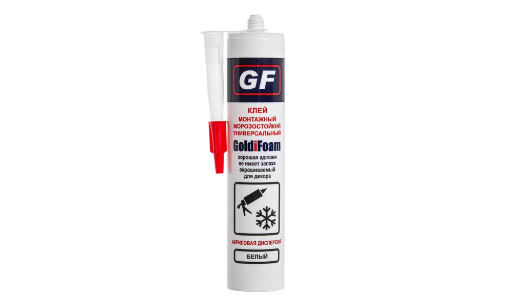 Жидкие гвозди GoldiFoam, белые